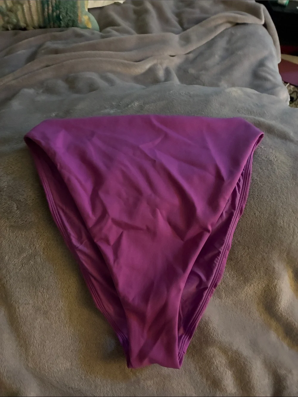 Left On Friday High-Waist Bikini Bottoms in Deep Magenta